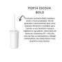 Imagem de Escova Sanitaria Bold Branco Com Tampa Banheiro Ou