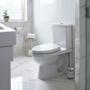 Imagem de Escova Sanitária Com Suporte Inox Vassourinha De Limpeza Para Vaso Privada Banheiro Com Cerdas Flexíveis Lyor Casa Limpa