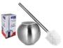 Imagem de Escova Sanitária de Inox Para Limpeza Vaso Privada Banheiro