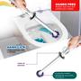 Imagem de Escova Sanitária para Banheiro Com Kit C/10 Refis - Flash Limp