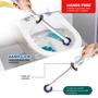 Imagem de Escova Sanitária para Banheiro Com Kit C/10 Refis - Flash Limp