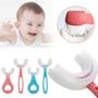 Imagem de Escovas de Dentes de Silicone para Bebês - 1 Pacote - Design em U