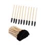 Imagem de Escovas de Extensão de Cílios com Alça de Bambu - 50 Unidades
