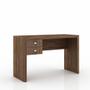Imagem de Escritório com Mesa para Computador 2 Gavetas Com Armário 2 Portas Nogal - FdECOR