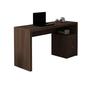 Imagem de Escritório com Mesa para Computador 2 Gavetas Com Armário Prateleiras Portas Carvalho - FdECOR