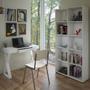 Imagem de Escritório Completo Home Office 1 Gaveta 8 Prateleiras Branco - Artany Móveis