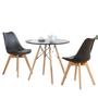 Imagem de Escritório Mesa Eiffel Charles Eames Redonda 80cm Preta