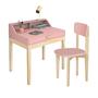 Imagem de Escrivaninha Com Cadeira Pequena Teen Rosa
