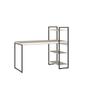 Imagem de Escrivaninha com Estante Alta Estilo Industrial 135cm com 03 Prateleiras Dynamica Yescasa