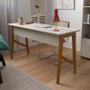 Imagem de Escrivaninha com Gaveta Home Office 125cm Taurus Patrimar Off White