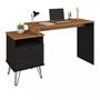 Imagem de Escrivaninha com Regulagem Estilo Industrial 2 Gavetas Plus