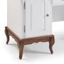 Imagem de Escrivaninha de Madeira Hannover com 2 Portas e 2 Gavetas com Tampo Estendido 60813TE Linz Moveis