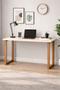 Imagem de Escrivaninha Estudo Home Office Para Escritório Mesa Trabalho 76 cm Off White