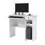 Imagem de Escrivaninha Estudo Trabalho Home Office com Gaveta Quarto Escritório Viena Branco - EJ