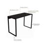 Imagem de Escrivaninha Industrial 0,90 cm Preta de Madeira e Metal para Home Office, Moderna, Compacta e Resistente