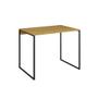Imagem de Escrivaninha Industrial Office Canela 120x53 Grécia Base Ferro Preto