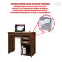 Imagem de Escrivaninha Mesa Gamer 90x43x77 Estudo Compacta Home Office