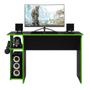 Imagem de Escrivaninha/ Mesa Gamer Preto/Verde 3875 - Qmovi