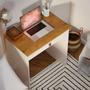 Imagem de Escrivaninha / Mesa Notebook Multifuncional com 1 Gaveta Sala / Quarto Estilo