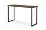 Imagem de Escrivaninha Mesa Office Estudo Computador -Estilo Industrial 0,90 cm MDF/FERRO -Imbuia/Preto