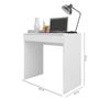 Imagem de Escrivaninha Mesa para Computador Multiuso com Gaveta Alexia Branco- MABE MAGAZINE
