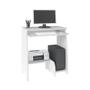 Imagem de Escrivaninha/Mesa para Computador Pixel Branco com 03 Prateleiras - Artely
