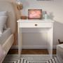 Imagem de Escrivaninha Multifuncional com 1 Gaveta Sala / Quarto Estilo Cor Branco
