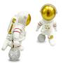 Imagem de Escultura Astronauta Branco Lua Jogador Decoração 15,5x9,5cm