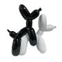 Imagem de Escultura: balão para cães, resina decorativa, 10 cm, preto e branco