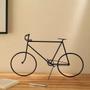 Imagem de Escultura Bicicleta Preta em Metal 34cm - Decoração Moderna