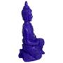 Imagem de Escultura Buda Tibetano 9x4cm sentado meditando lilás resina