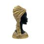 Imagem de Escultura cabeca de mulher em resina dourada e preta