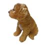 Imagem de Escultura Cachorro Goldendoodle Filhote Decorativo