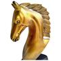 Imagem de Escultura Cavalo 30cm Dourado Estátua Decorativa Enfeite