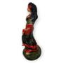 Imagem de Escultura Cigana Preta e Vermelha em Resina 15 cm