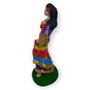 Imagem de Escultura Cigana Sete Saias Colorida 15 Cm Em Resina