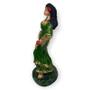 Imagem de Escultura Cigana Verde Escura Esmeralda 15 Cm Em Resina