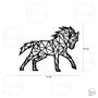 Imagem de Escultura de Parede Decorativo Animal Cavalo Mdf 6mm 60x45cm