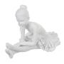 Imagem de ESCULTURA DECOR BAILARINA SENTADA EM RESINA BRANCO 11cm - Flor Arte