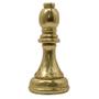 Imagem de Escultura decor bispo de resina dourado jogo de xadrez