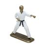 Imagem de Escultura decor lutador judo em resina branco/dour - 23,5cm - Espressione