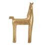 Imagem de Escultura Decorativa Cavalo em Poliresina Dourado 28cm 18585 Mart