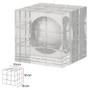 Imagem de Escultura Decorativa Cristal Transparente 10x10x10cm