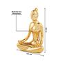 Imagem de Escultura Decorativa de Yoga em Porcelana 1 Dourado G39 - Gran Belo