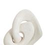 Imagem de Escultura Decorativa Enlace Off-white em Poliresina 30x30cm