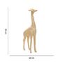 Imagem de Escultura Decorativa Girafa Bege 30x10x4,5 cm - D'Rossi