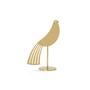 Imagem de Escultura Decorativa Pássaro Dourado em Metal 18X6,5cm Mart