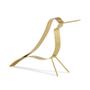 Imagem de Escultura Decorativa Pássaro em Metal Dourado 15x16x3 cm - D'Rossi