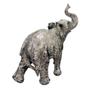 Imagem de Escultura Elefante Cinza Decorativo - 22x19cm - Escultura Decorativa Luxuosa de Inspiração Clássica - Design Exclusivo!