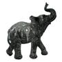 Imagem de Escultura Elefante Preto Decorativo - 19x18x7cm - Escultura de Luxo com Design Clássico Requintado - Obra de Arte Decorativa Única!